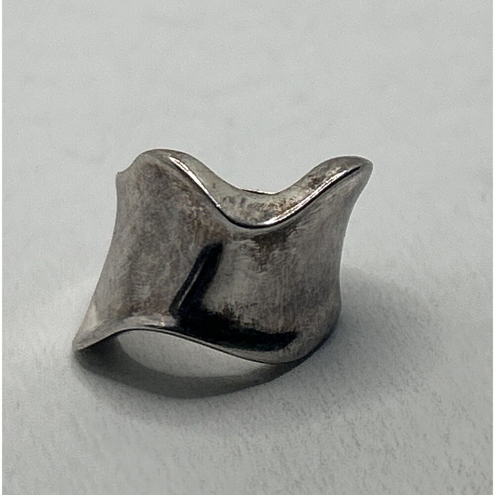Vintage Milor Band Sterling Silver 925 Ring SZ 7 wave design